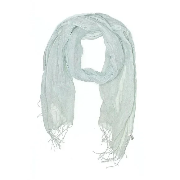 Linen Scarf PALE BLUE - Picture 4 of 14
